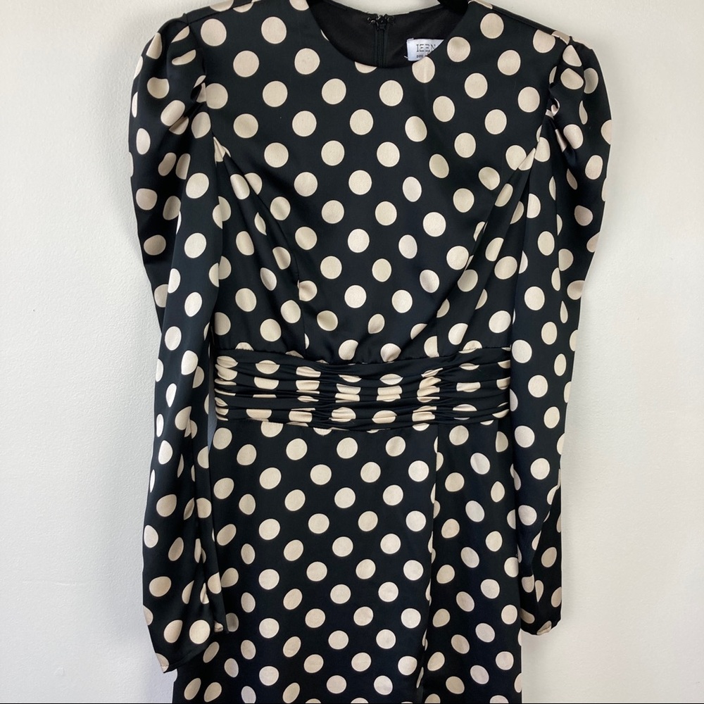 Mac Duggal Black Maxi Dress with Cream Polka Dots - Picture 13 of 14
